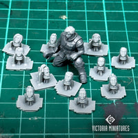 Short Hair Heads Female x12 .STL Download