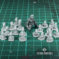 Beret Heads Female x10 .STL Download