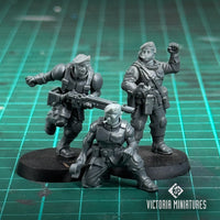 Character Beret Heads Female x5 .STL Download