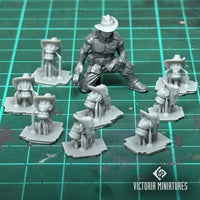 Slouch Hat Heads Female x10 .STL Download