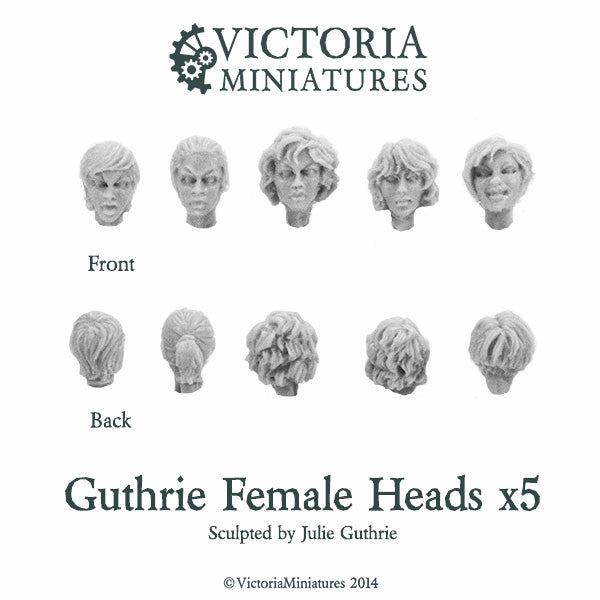 Guthrie Female Heads x5