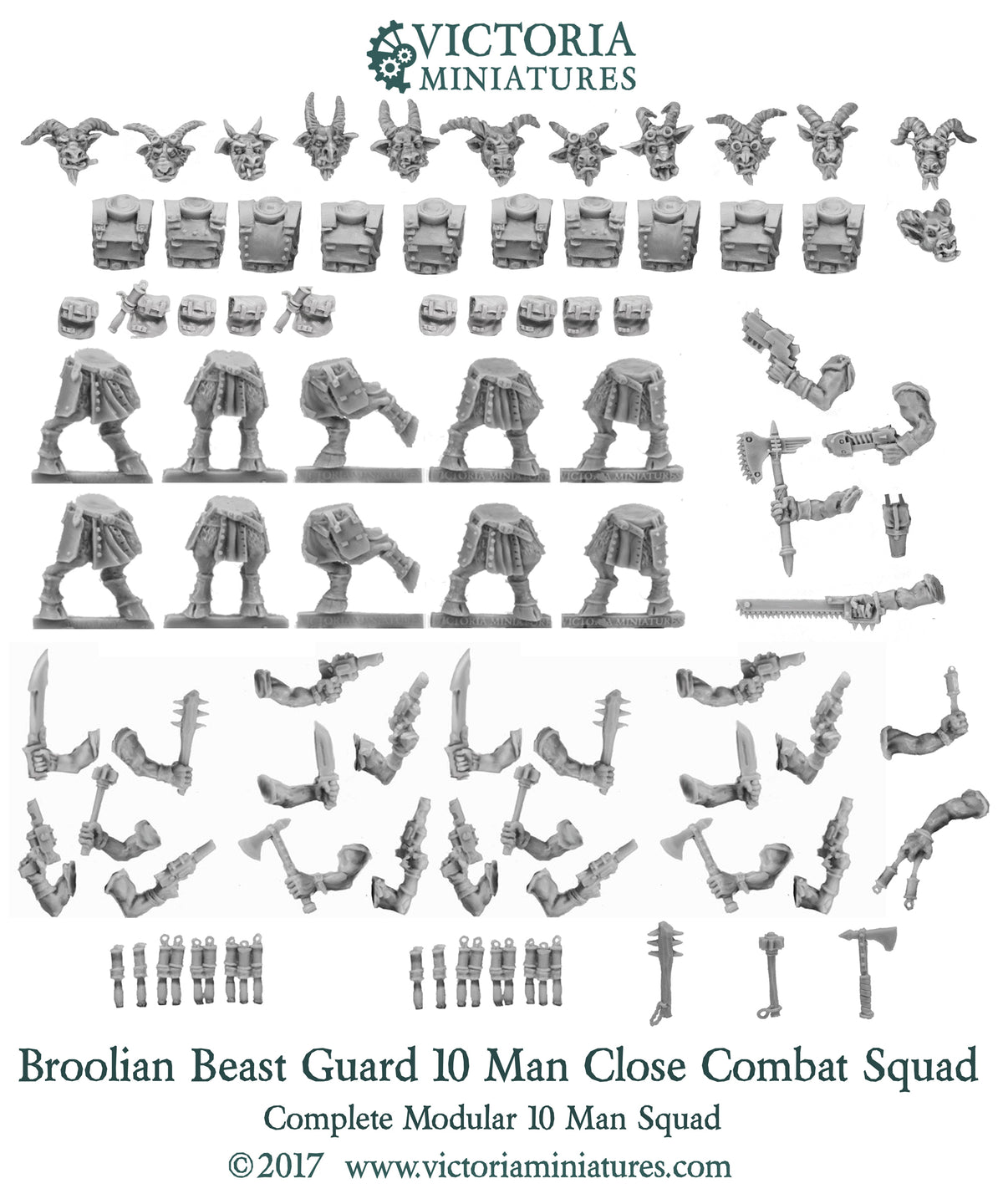 Broolian Beast Guard 10 Man Close Combat Squad.