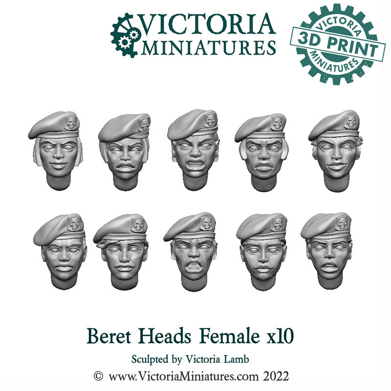 Beret Heads Female x10