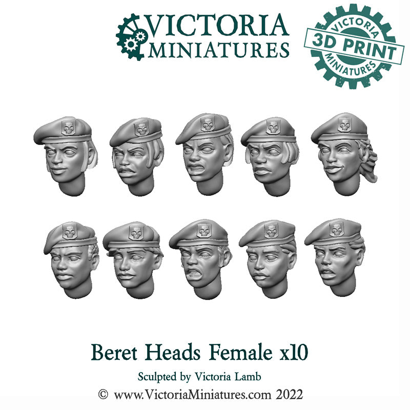 Beret Heads Female x10
