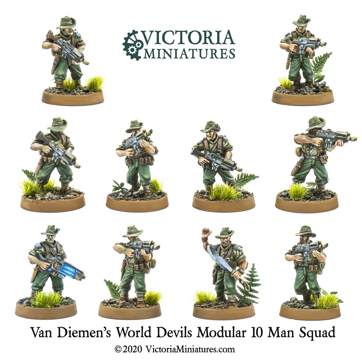 Van Diemen's World Devils 10 Man Squad.
