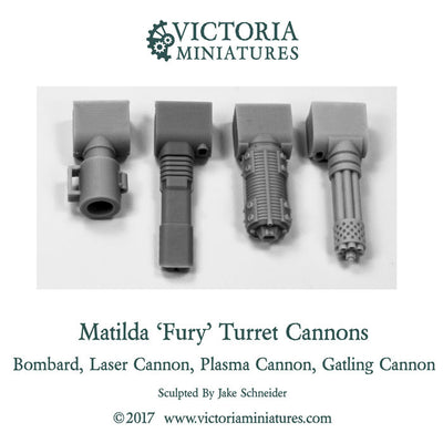 Matilda 'Fury' Turret Cannons