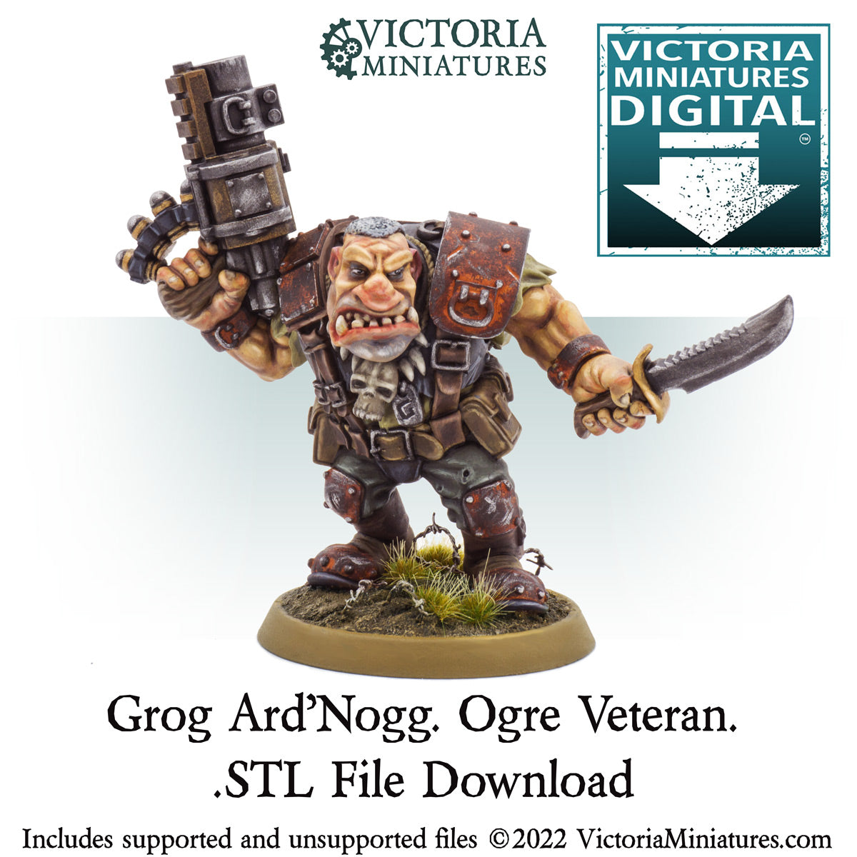 Grog Ard'Nogg Ogre Veteran .STL File