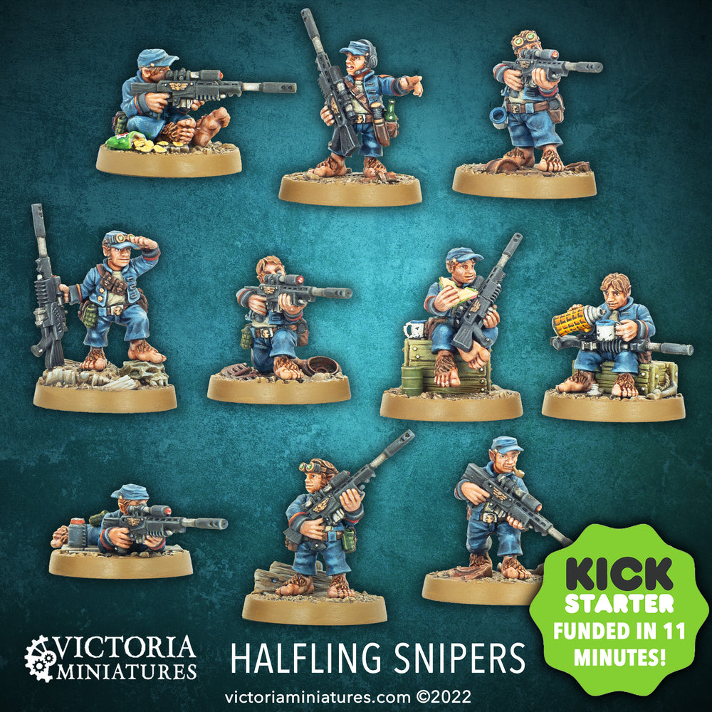 Halfling Snipers 10 Man Squad .STL Files