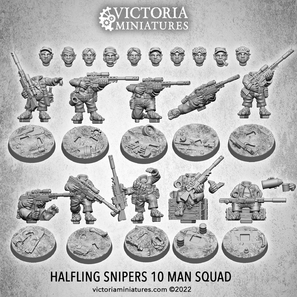 Halfling Snipers 10 Man Squad .STL Files