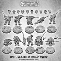 Halfling Snipers 10 Man Squad .STL Files