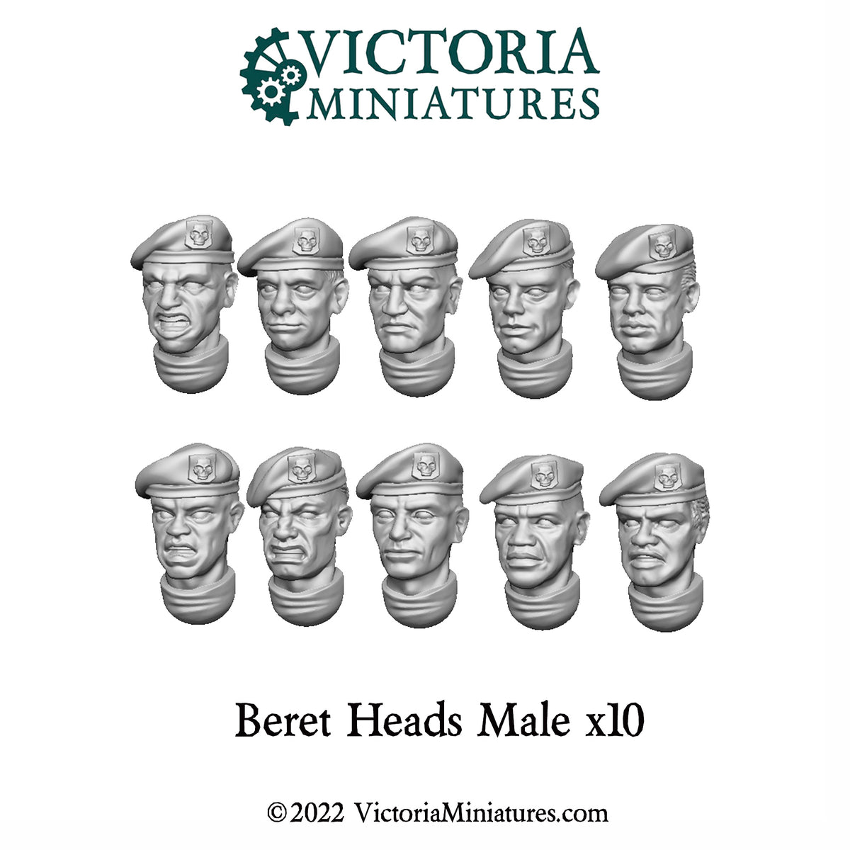 Beret Heads Male x10