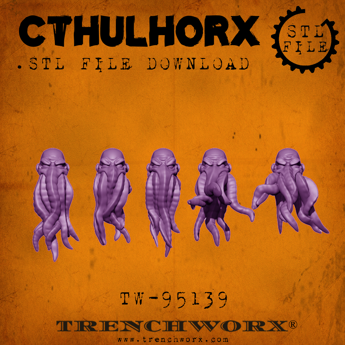 CthulhOrx Heads .STL Download