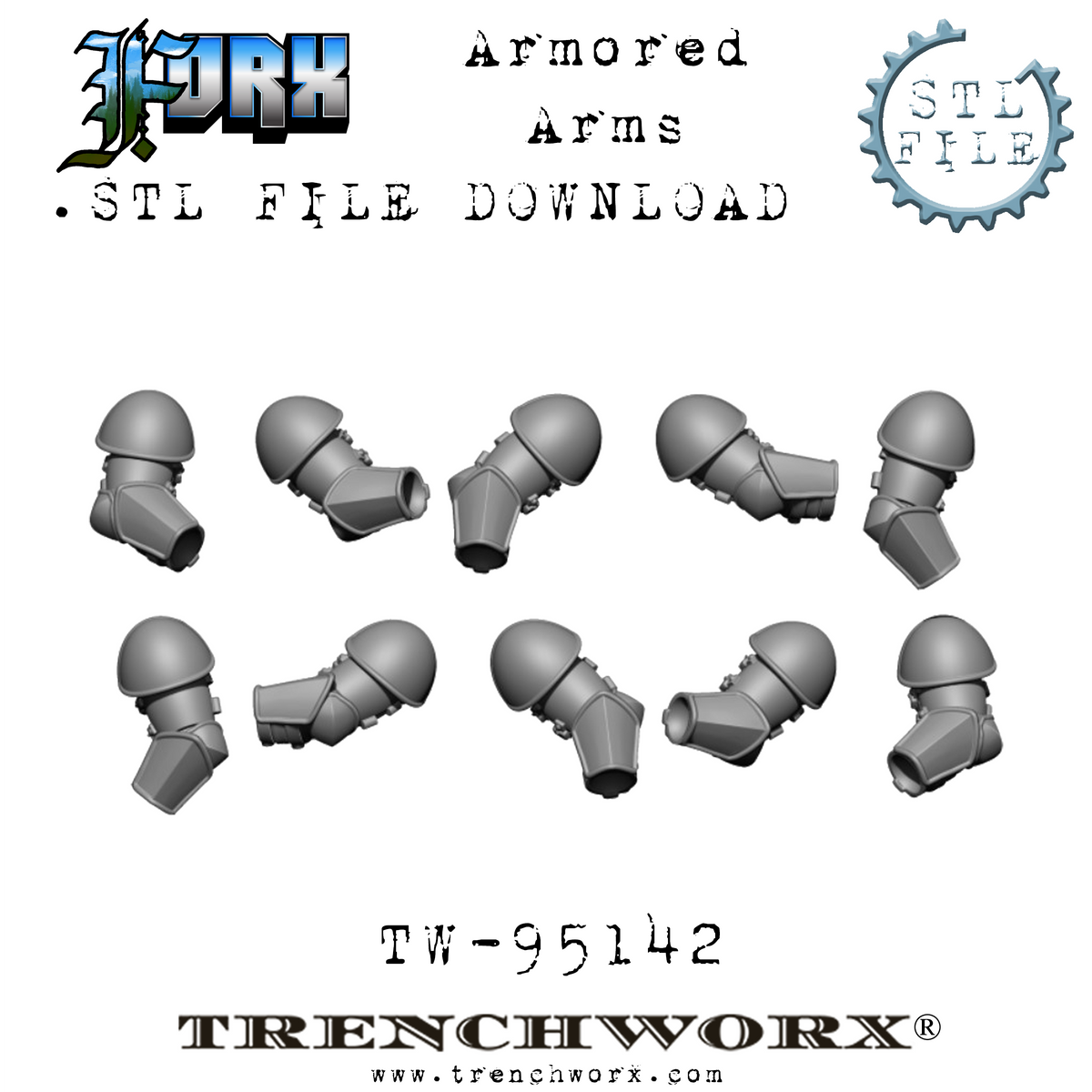 FOrx Orc Army Battle Bundle .STL Download
