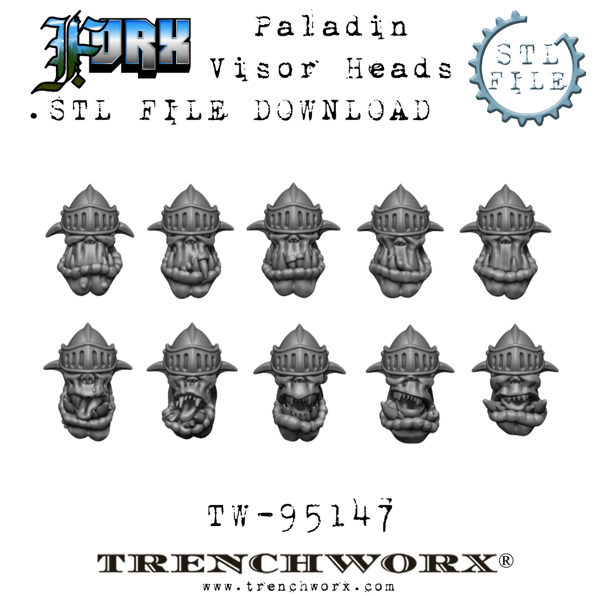 FOrx Orc Army Battle Bundle .STL Download