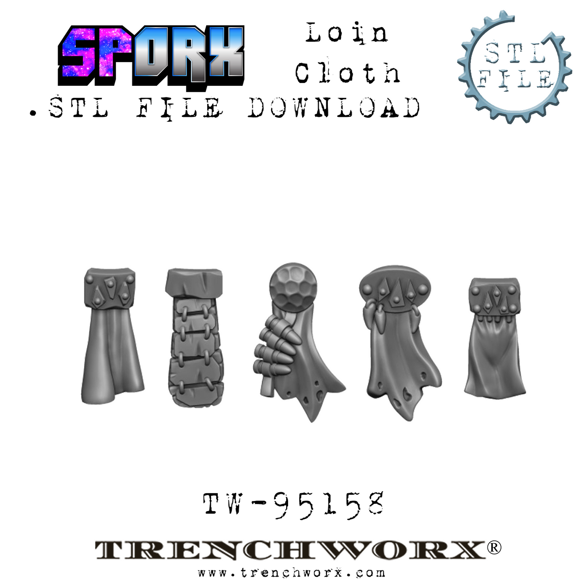 SpOrx Orc Army Battle Bundle .STL Download