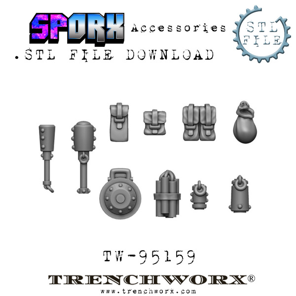 SpOrx Orc Accessories .STL Download – Victoria Miniatures
