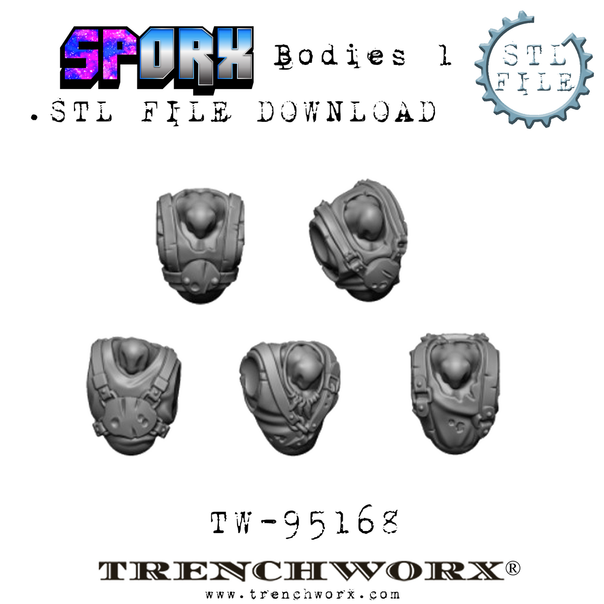 SpOrx Orc Bodies .STL Download