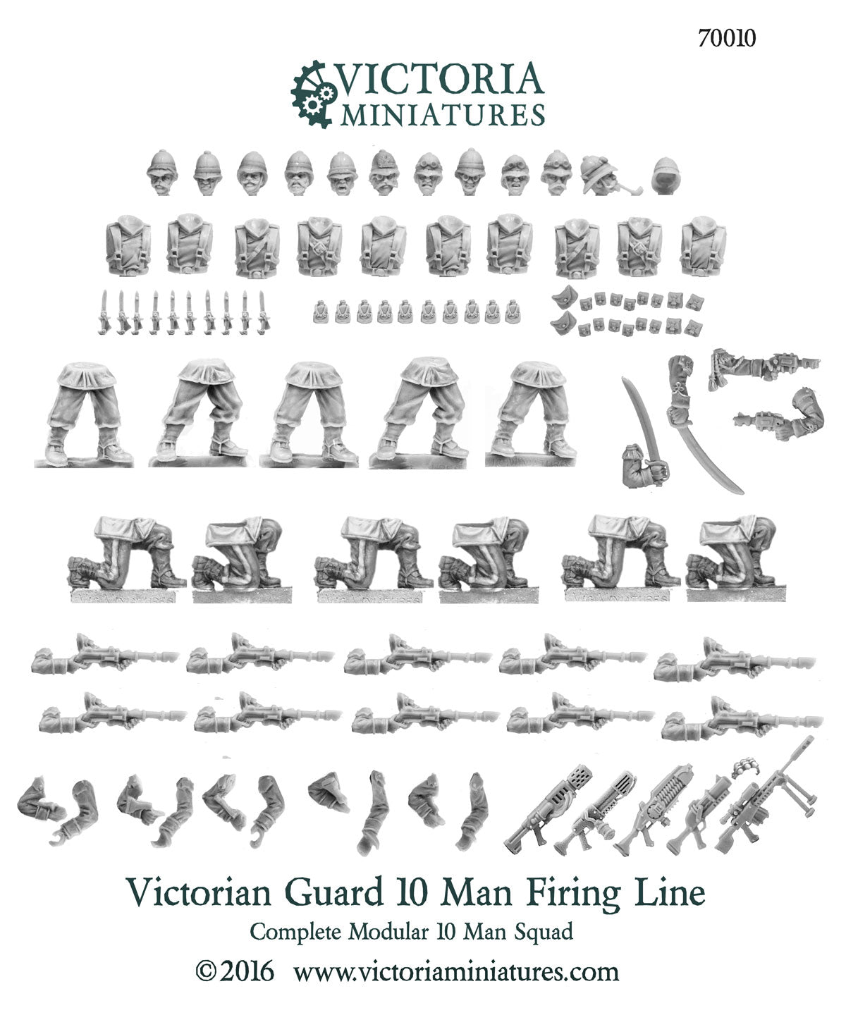 Victorian Guard 10 Man Firing Line Squad.
