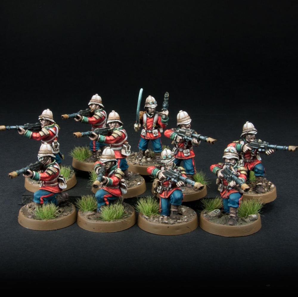 Victorian Guard 10 Man Firing Line Squad.