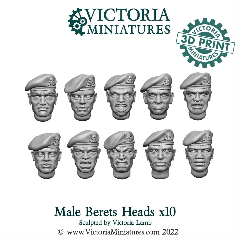 Beret Heads Male x10