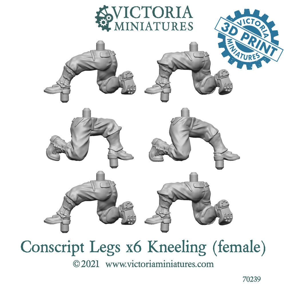Conscript Legs Kneeling x6 (Female)