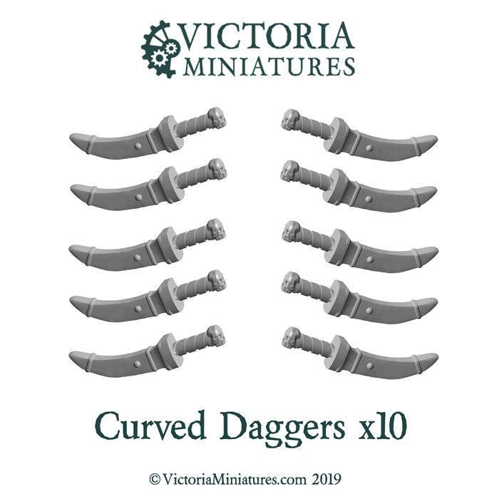 Curved Daggers x 10