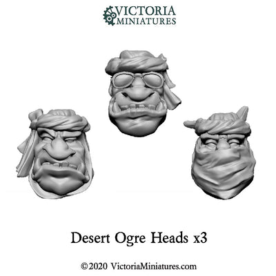 Desert Ogre Heads x3