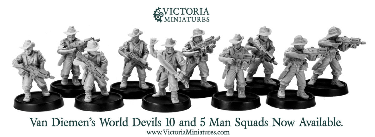 Van Diemen's World Devils 10 Man Squad.
