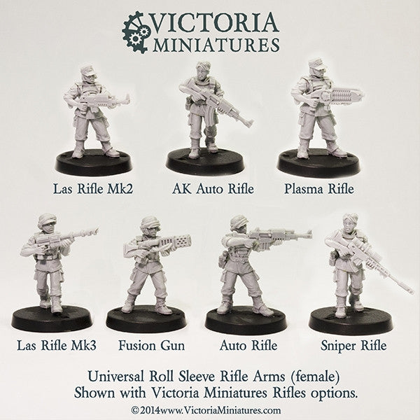 Universal Rolled Sleeve Rifle Arms (female)
