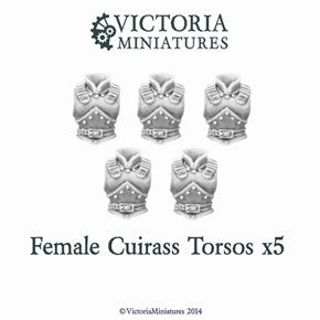 Female Cuirass Armor Torsos x 5