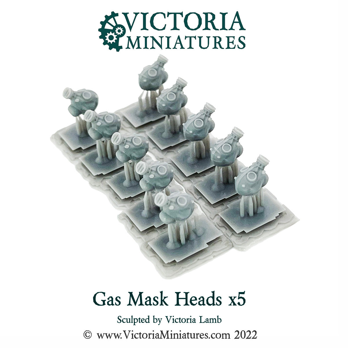 Gas Mask Heads x5 .STL Files