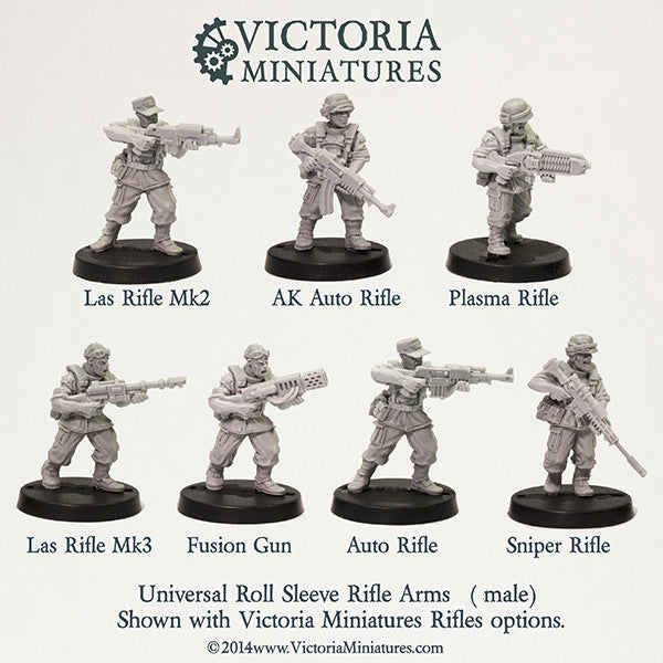 Universal Rolled Sleeve Rifle Arms (male)