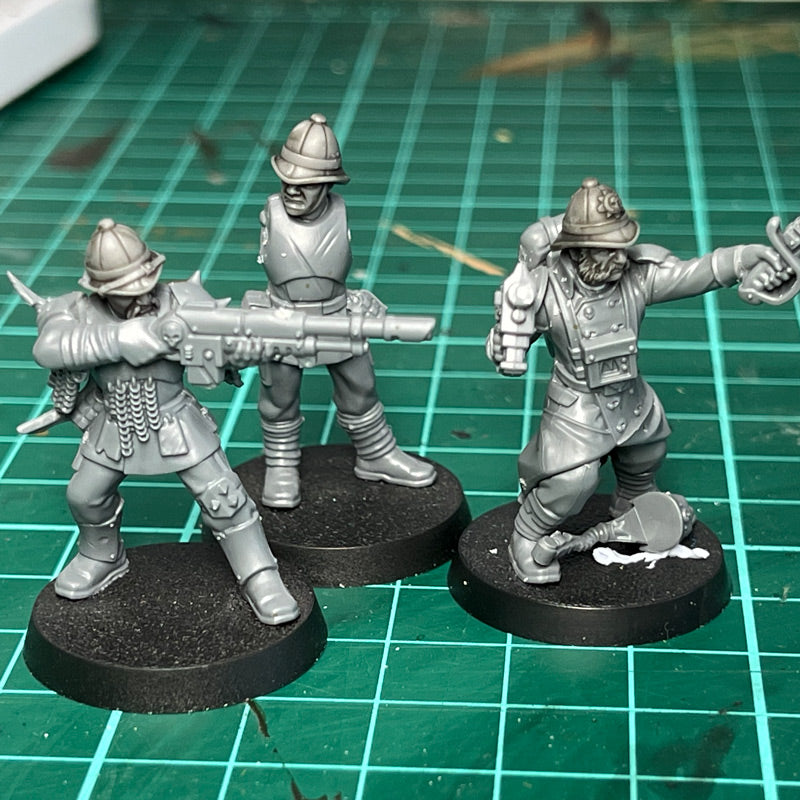 Pith Helmet Character Heads Male x5