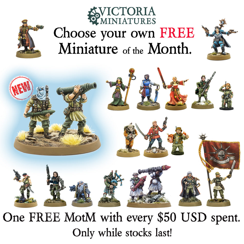 New! Desert Scorpions Missile Team, FREE Mini of the Month.