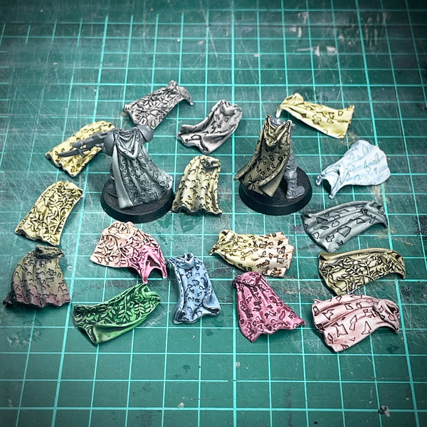 New textured camo cloaks. STL and physical now available.