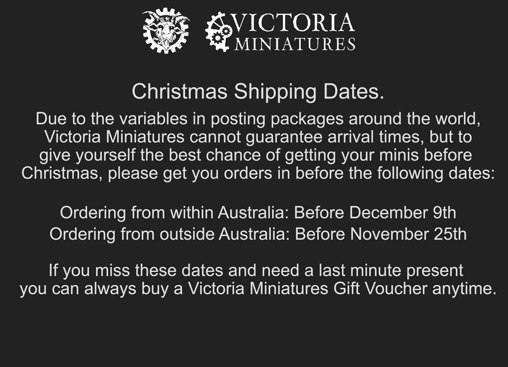 Christmas Shipping Dates.