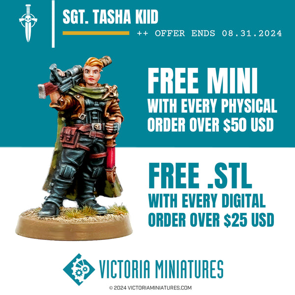 New Quarterly Free Miniature Offer!