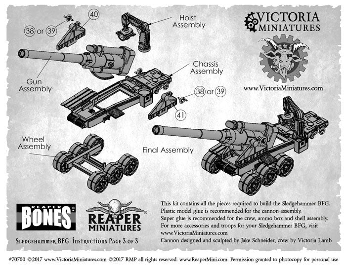 Sledgehammer BFG Cannon instructions now available for download.