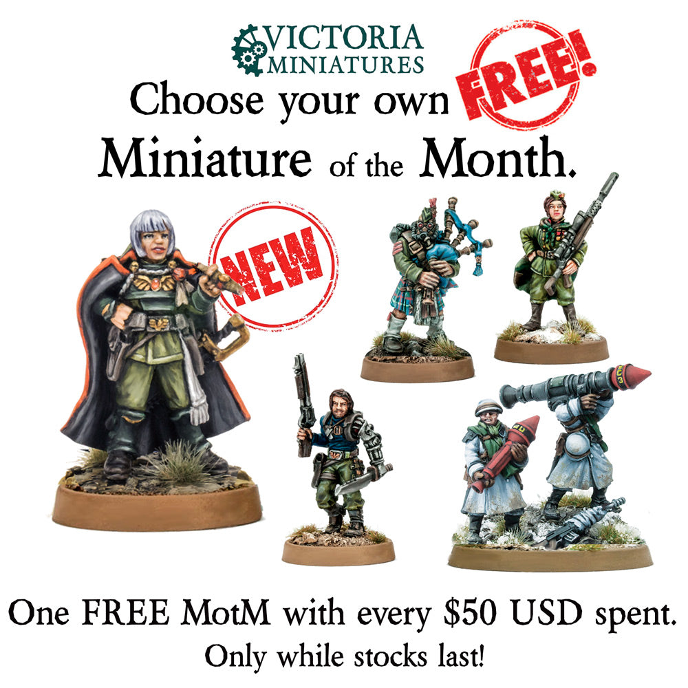 New Free Miniature of the Month; High-Commander Lady Creedence.