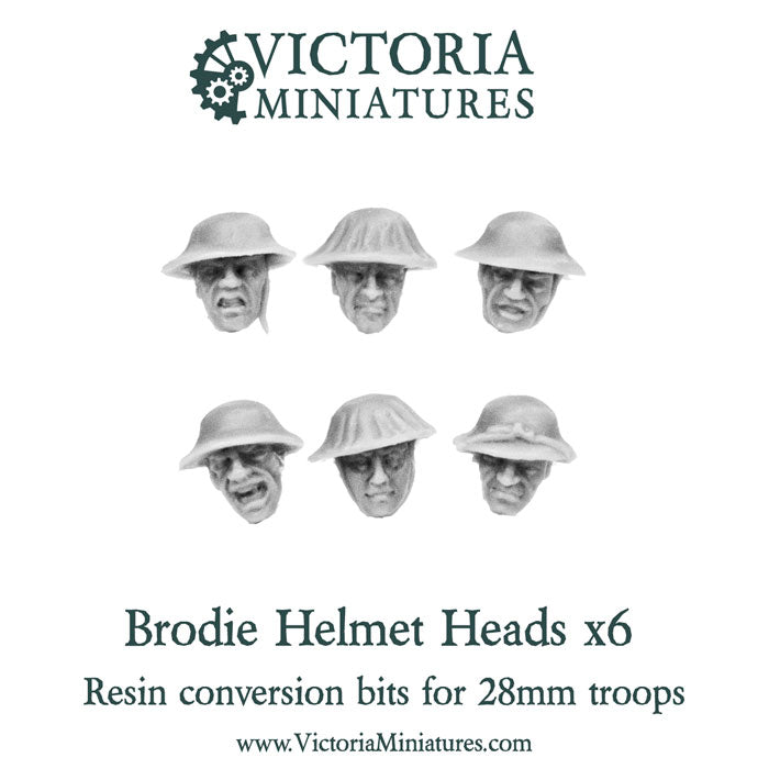 New Resin Brodie Helmet Heads.