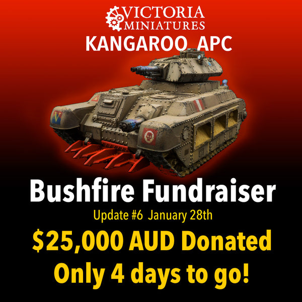 Victoria Miniatures BushfireFundraiser Update Jan 28.