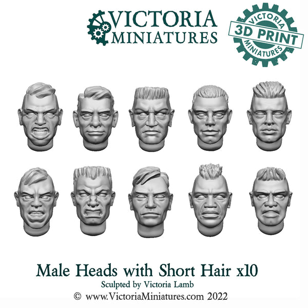 More New Heads: Short hair and Slouch Hats.