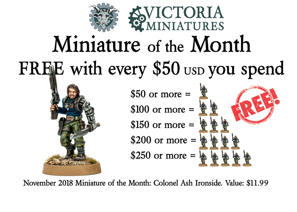 New Free Miniature of the Month, Now Live!