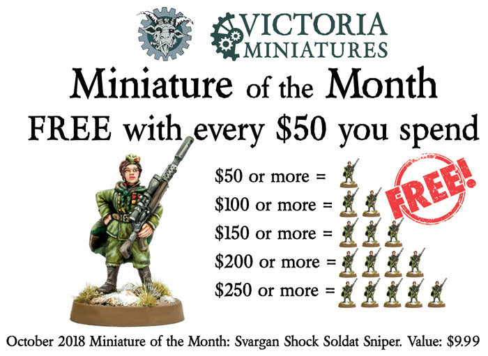 Free October Miniature of the Month, Now Live!