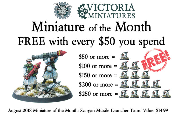 FREE Miniature of the Month