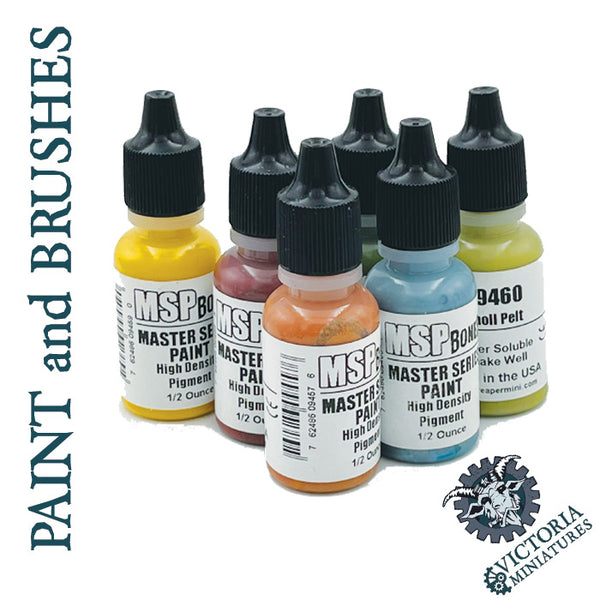 Paints and Brushes now available.