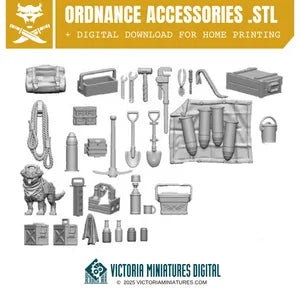 Artillery Accessories .STL Download Victoria Miniatures