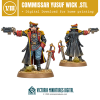 Commissar Yusuf Wick .STL Download Victoria Miniatures