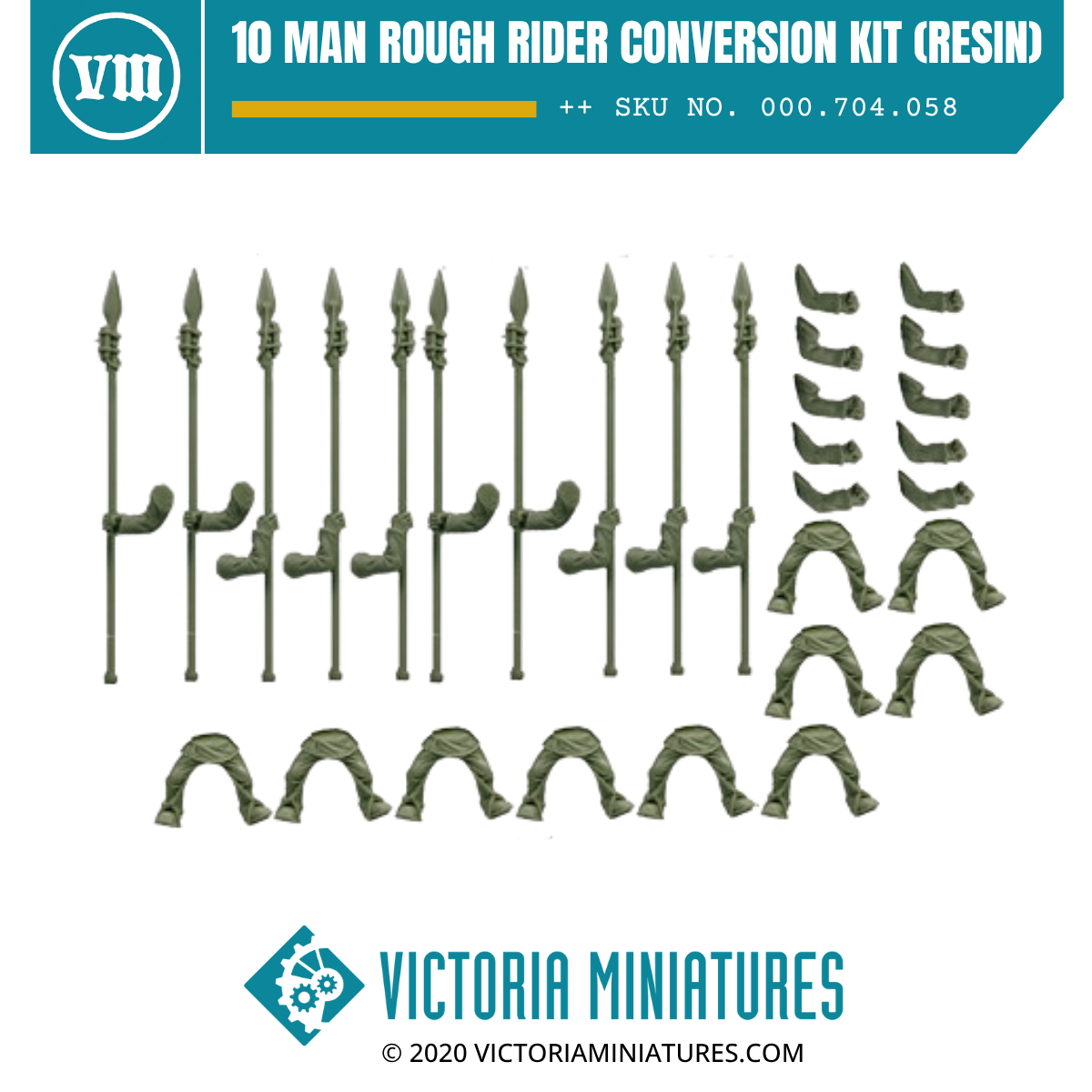 10 Man Rough Rider Conversion Kit (Resin)