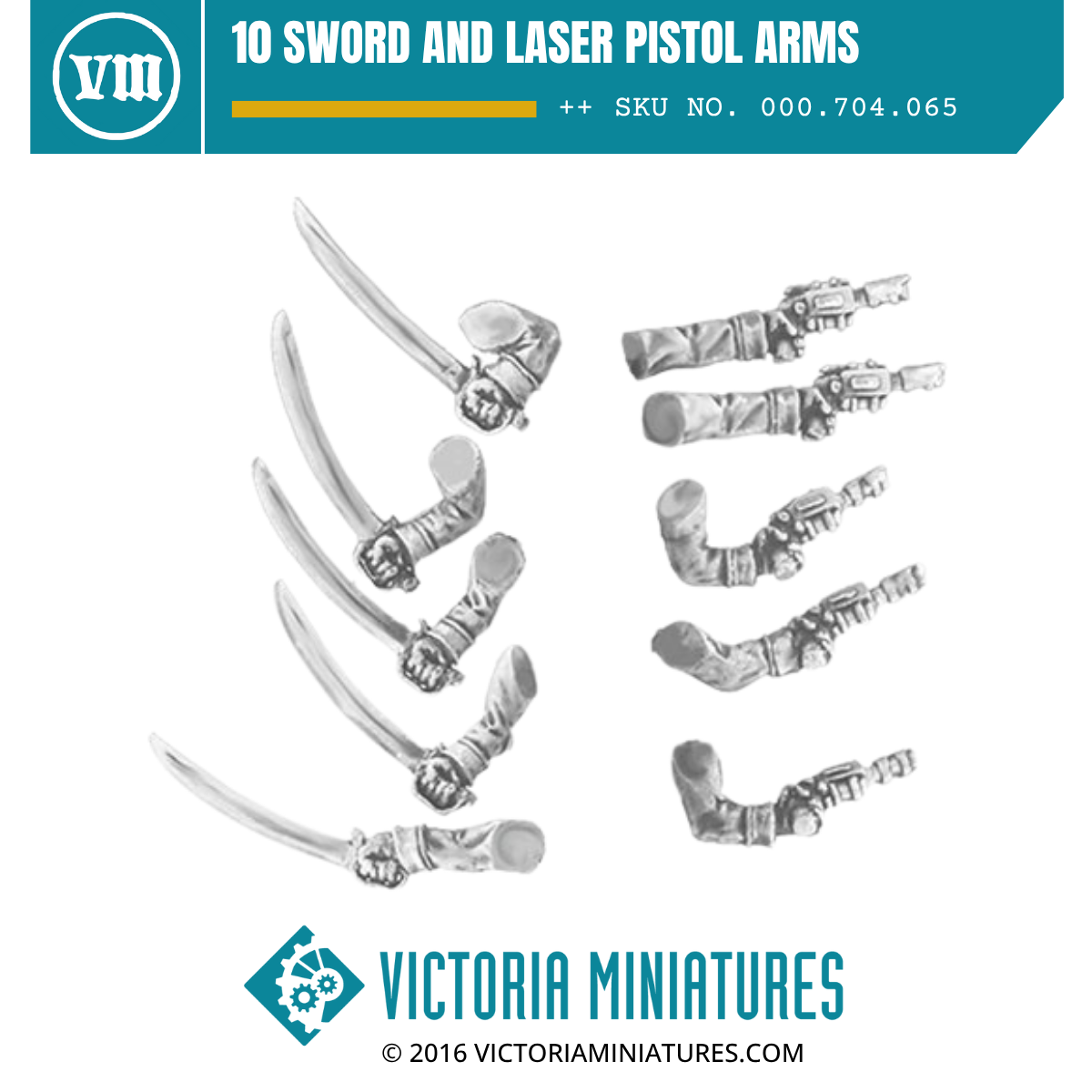 10 Sword and Laser Pistol Arms